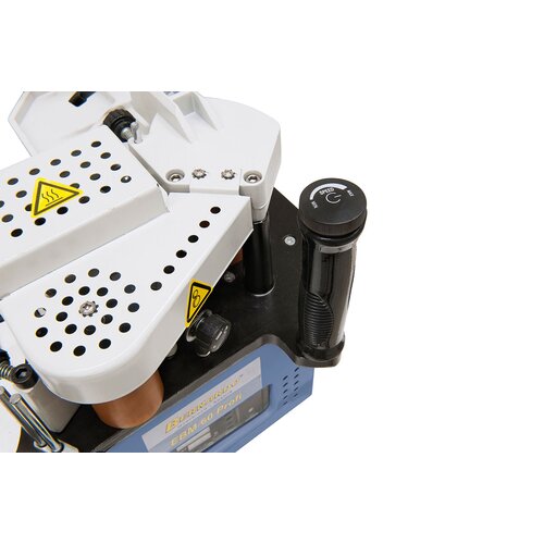 Convenient feed adjustment on handle from 2 - 6 m/min, ideal for processing of different workpieces