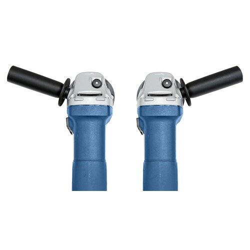 Ergonomic handle for high work comfort, 
alternatively mountable on the left or right side.