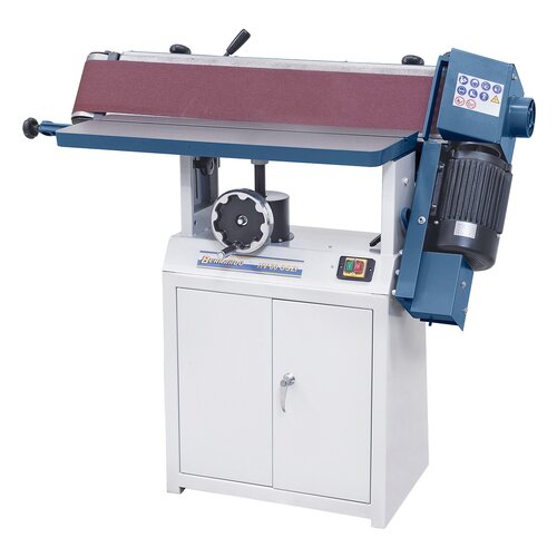 Sanding unit can be locked steplessly at any position from 0° to 90°
