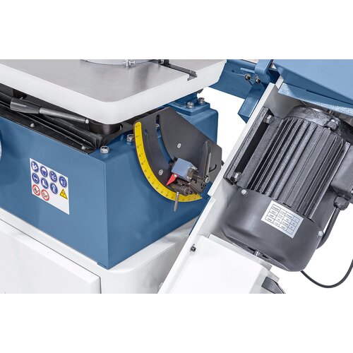 Steplessly tiltable sanding unit for vertical and horizontal sanding.