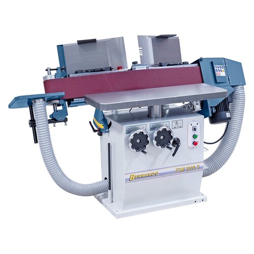 KSM 3000 C with tilted sanding unit and folded up veneer sanding fences.
