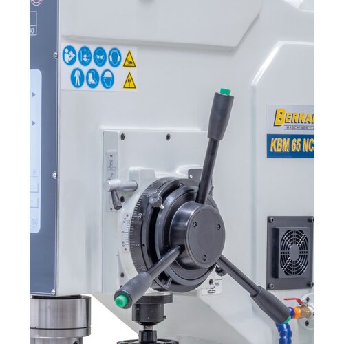 Equipped with automatic spindle feed and digital display for drill depth to allow  accurate operation. 