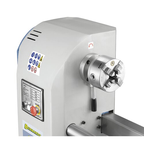 The power-chuck set, consisting of 4-jaw chuck and several other chuck devices increases the number of applications significantly (optional extra).
