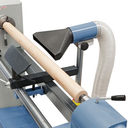 The optionally available dust extractor allows for clean working conditions.