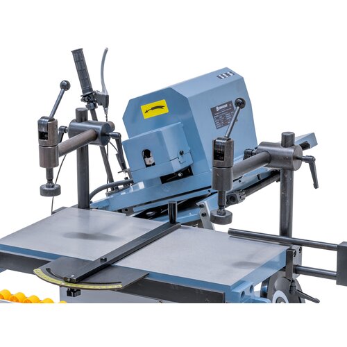 Drilling unit that can be swiveled on both sides (-45° to +45°)