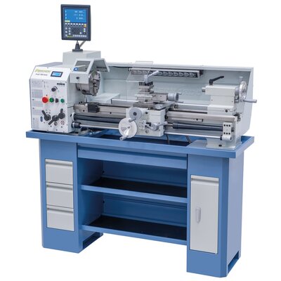 Leit- und Zugspindeldrehmaschine Profi 750 Vario / 400 V inkl. 2-Achs Digitalanzeige ES-12 V