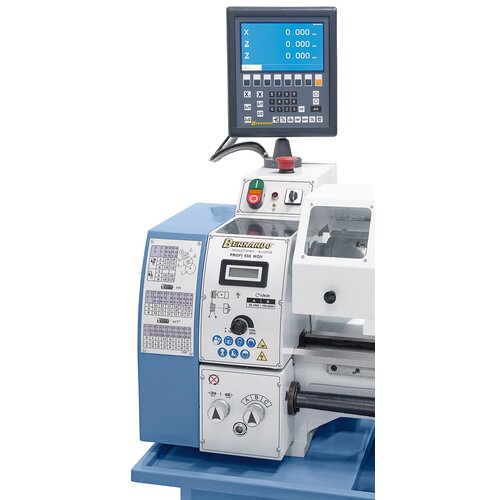Electronic, stepless speed adjustment – easy readout on digital display.