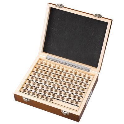 Precision steel plug gauge set 91 pcs. / 1,0 - 10,0 mm / DIN 2269