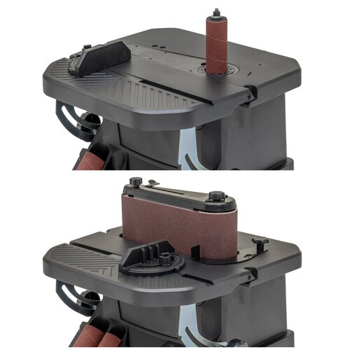 Équipement simple et rapide en machine à poncer à ruban ou à broche