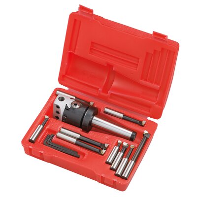 Boring head combo package diam. 50 mm with arbor MT 2, incl. boring bars