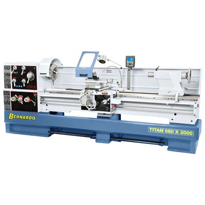 Heavy duty industrial lathe TITAN 660 x 2000 incl. 3-axis digital readout *