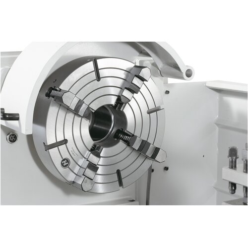 Independent chuck (400 mm)  ideal for clamping of asymmetrical workpieces.