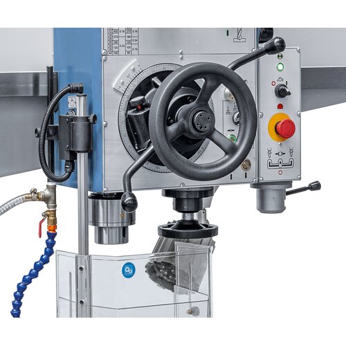 3-way spindle feed: lever allows quick adjustment, handwheel allows fine feed or automatic feed