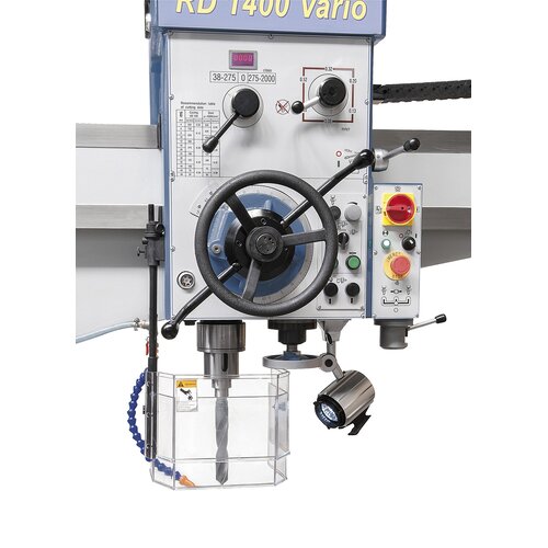 3-way spindle feed: lever allows quick adjustment, handwheel allows fine feed or automatic feed