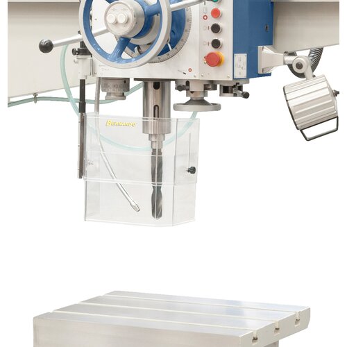 Precisely aligned spindle ensures accurate results, box table and coolant device are part of standard equipment.