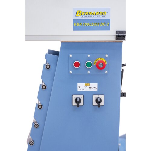 1. kontakt til rørslibning eller båndslibning  2. kontakt til hastighedsregulering