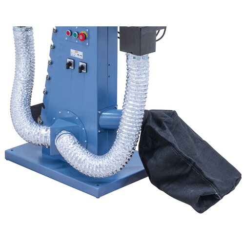 Med integreret udsugningssystem inkl. filterpose som standard