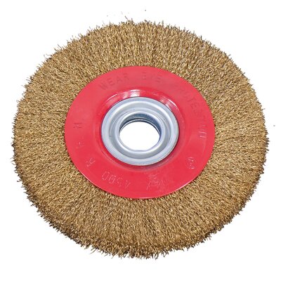 Brosse métallique ronde pour SPM 150/PS 150/KMS 150 Ø 150 x 20 mm, Ø 12,7 mm