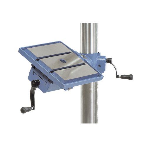 Drill table can be tilted 360° and rotates around the column