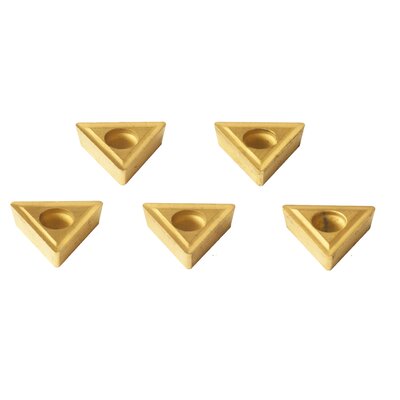 Set carbide tips Tin-coated for Bohrstange 10 mm (5 pcs.) (for art.no.44-2030)