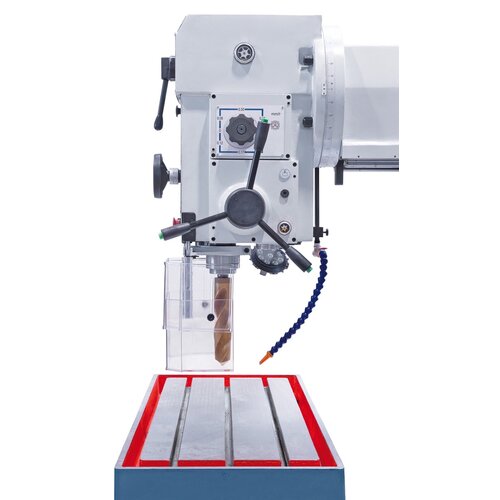 6 automatic drill feeds via electromagnetic clutch.