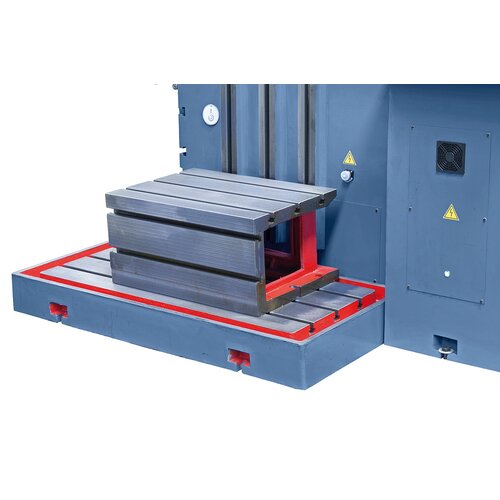 Process oversize workpieces by adding the clamping plate as an extra