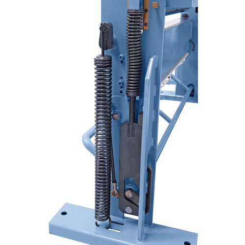 Standard with tension spring  to assist in the bending process.