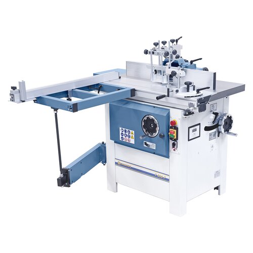 Picture shows optionally available square table with stop bar.
