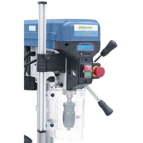 Digital display for drill depth increases comfort and convenience.