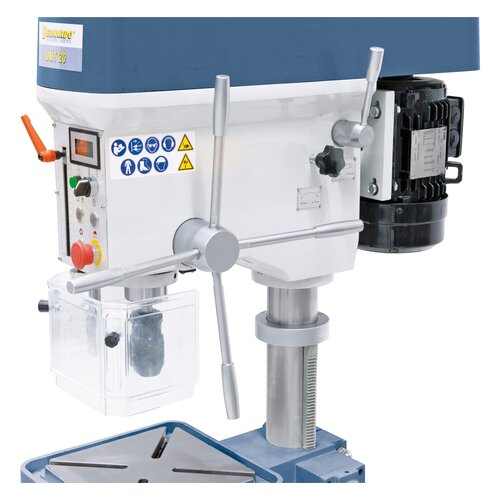 Stepless adjustable spindle feed with separate drive motor