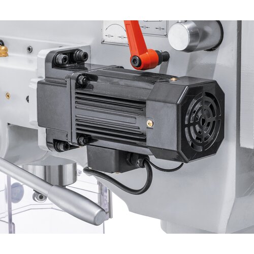 Stepless adjustable spindle feed with separate drive motor
