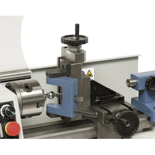 Vertical milling support with mounted ball head cutting set (optional)