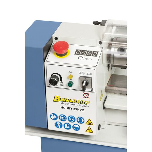 Electronic, stepless speed setting - easy readout via digital display.