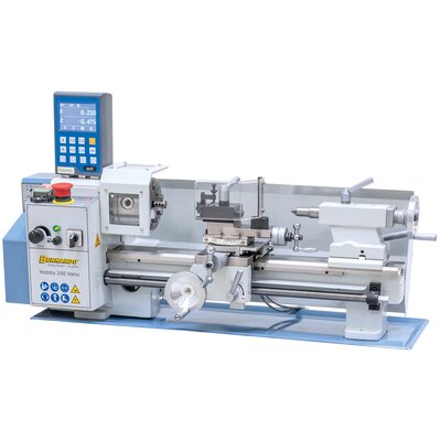 Bench lathe Hobby 350 Vario / 230 V incl. 2-axis-digital readout DT 40
