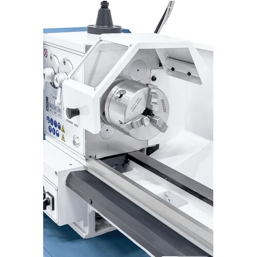 3-jaw chuck 100 mm with hard inside and hard outisde solid jaws as standard equipment.