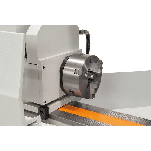 For conical grinding operations the robust spindle head can be tilted up to 90°.
