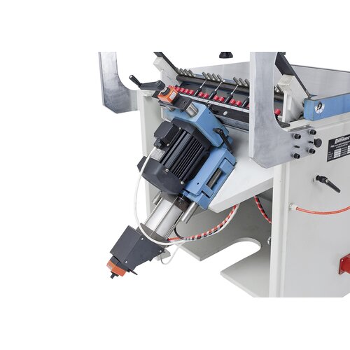 Pneumatic drill unit tilt from 0° - 45° - 90°
