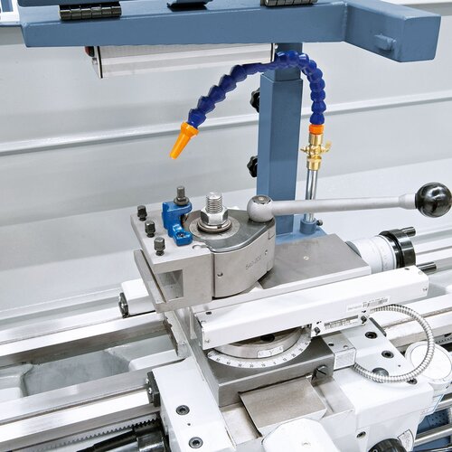 The machine can be equipped  with a quick change tool post  holder to raise efficiency.