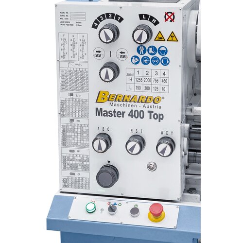 Ergonomically arranged control elements on gear head - hardened and polished gears allow for smooth run. 