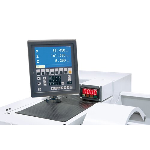 Serially with 3-axis digital readout Bernardo ES-12 V with LCD-display.