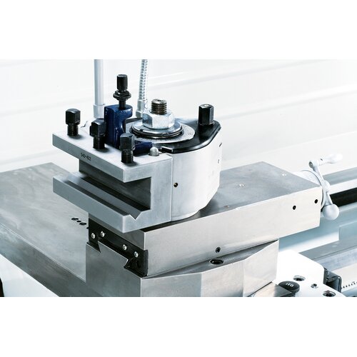 The machine can be equipped  with a quick change tool post  holder to raise efficiency.