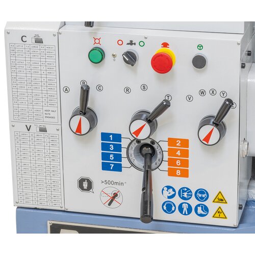 Feed gear unit can be controlled easily and accurately. Polished gears ensure smooth running. 