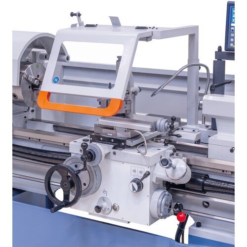 42 freely adjustable feeds are available for the longitudinal and cross travel of the apron and the top support.