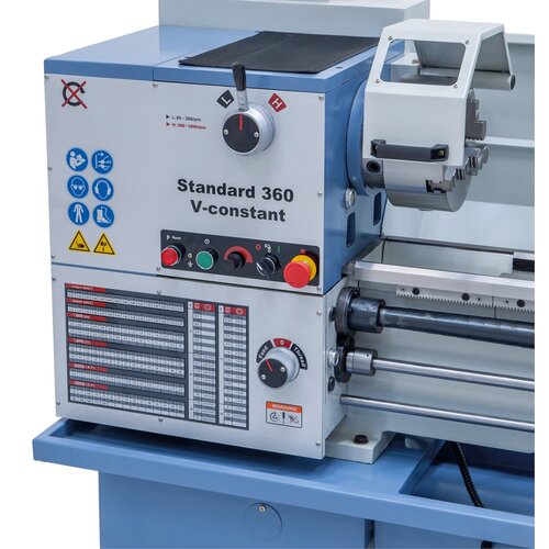 The solid head stock and the dynamically balanced main spindle ensure accuracy and smoothness even at higher speed.