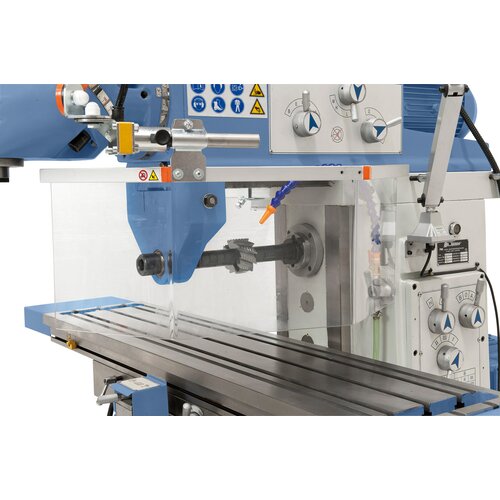 Horizontal spindle widens the range of applications significantly, gear unit allows for speed adjustment.
