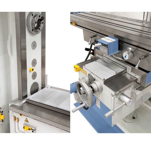 The large rectangular guides at the y- and z-axis guarantees an increase in stability.