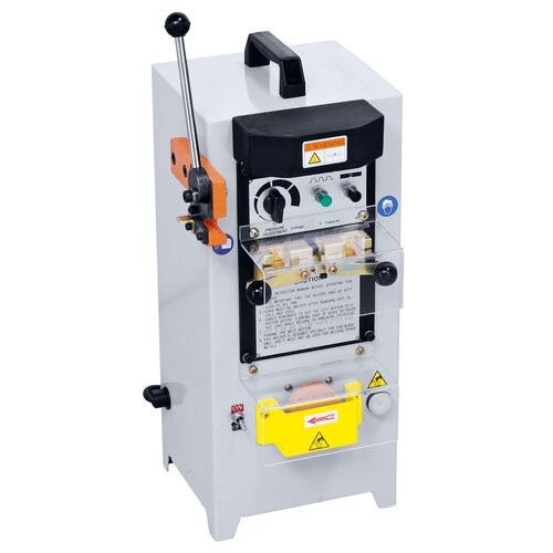 Blade welder SG 316 separate available. Driven grinding stone and shear included.